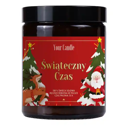 Popularny ŚWIECA SOJOWA ŚWIĄTECZNY CZAS 180 ml - YOUR CANDLE