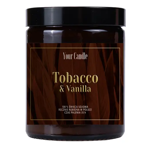 ŚWIECA SOJOWA TOBACCO & VANILLA 180 ml - YOUR CANDLE Oferta