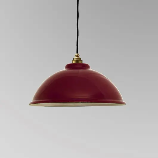 Rabat Lampa emaliowana Big Loft bordowa