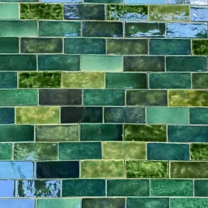 Hit cenowy CEG Płytki ceramiczne prostokątne, cegła. Butelkowa mix zieleni - 1m2