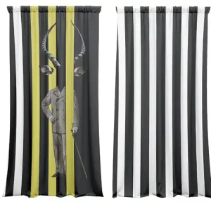 Ostatnie sztuki Zasłony artystyczne zaciemniające 2 szt Illusion