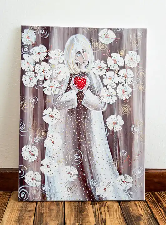 Kup online Anioł z serduszkiem. Giclee
