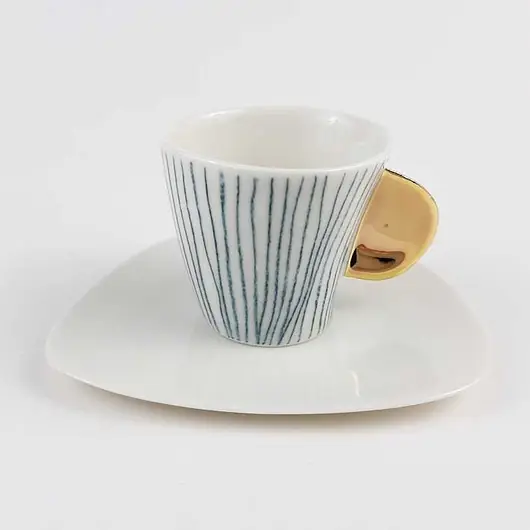 Nowy Filiżanka porcelanowa B&W do espresso