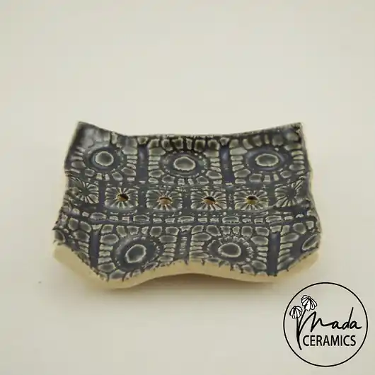 Zniżka Mydelniczka ceramiczna Koronka (czarna)