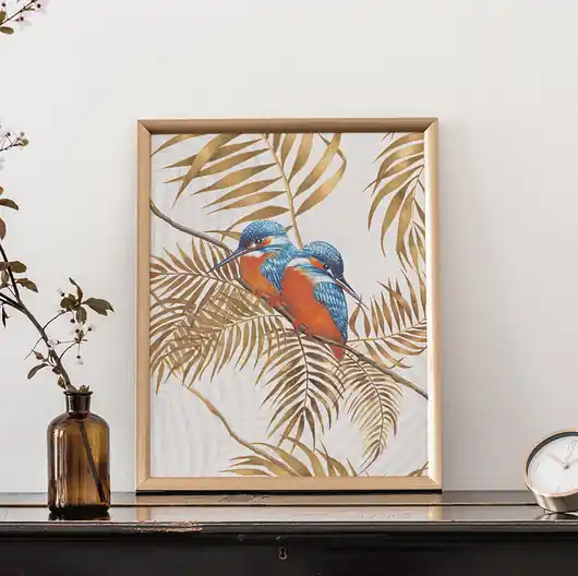 Plakat 50x40 Zimorodki Taniej