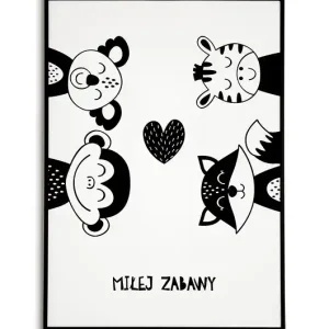 Bestseller Plakat motywacyjny dla dziecka ZWIERZĄTKA