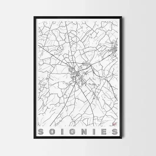 Plakat Soignies - CityArtPosters Niska cena