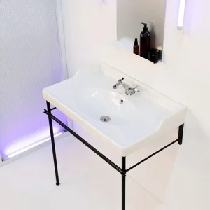 Nie przegap Konsola łazienkowa Stelaż pod umywalkę Czarna konsola HERON IKEA 82