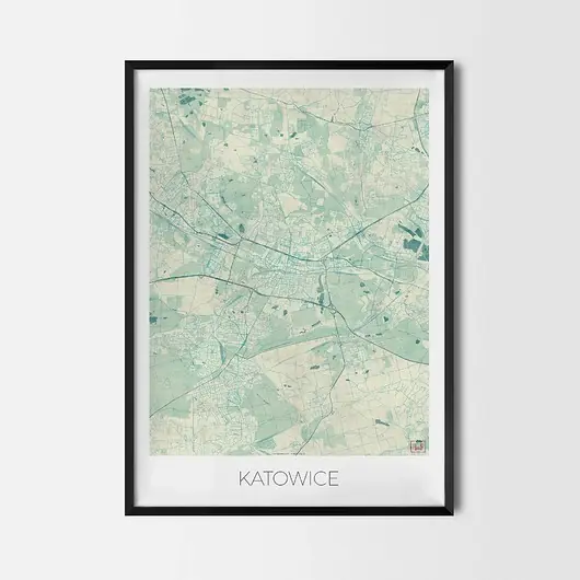Plakat Katowice - CityArtPosters Bezpieczna płatność