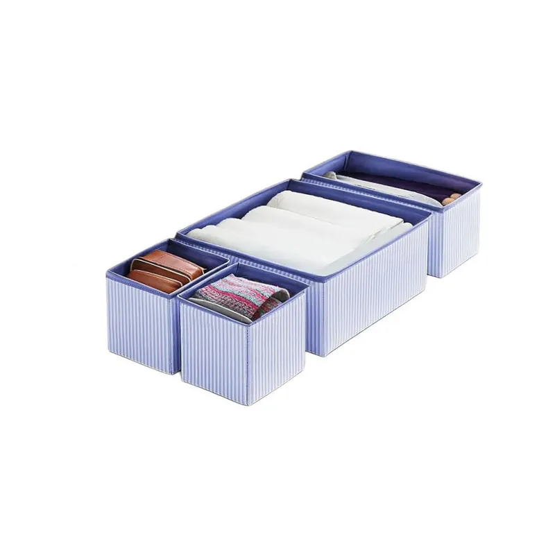 Kup teraz Tekstylne organizery do szuflady zestaw 4 szt. – Mioli Decor Bonami