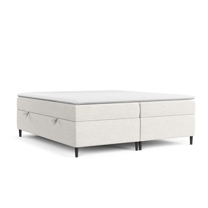 Kremowe łóżko boxspring ze schowkiem 180x200 cm Araya – Maison de Rêve Bonami Wyprzedaż