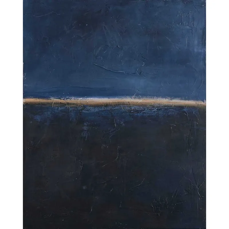 Tylko do końca tygodnia Ręcznie malowany obraz 78x98 cm Edge Blue – Malerifabrikken Bonami
