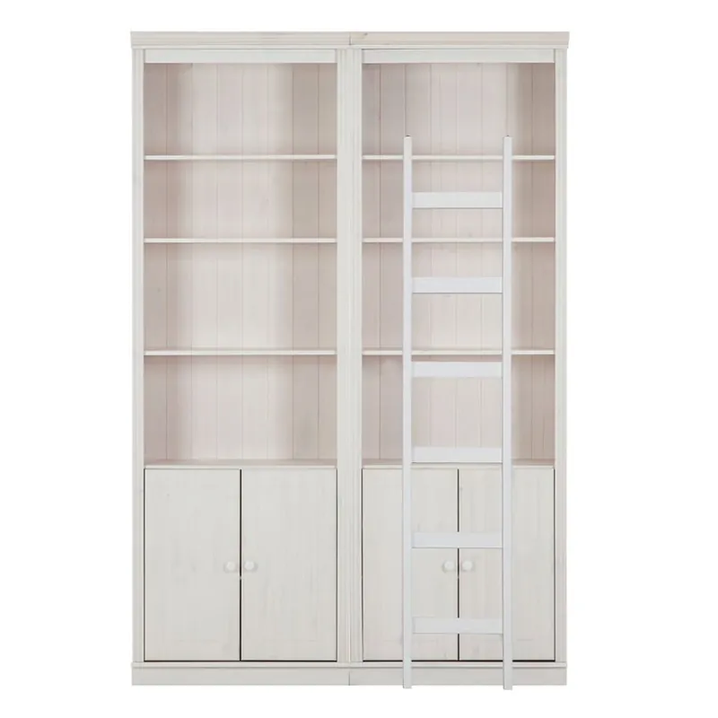 Bestseller Biały regał z litego drewna sosnowego 148x223 cm Anita – Støraa Bonami