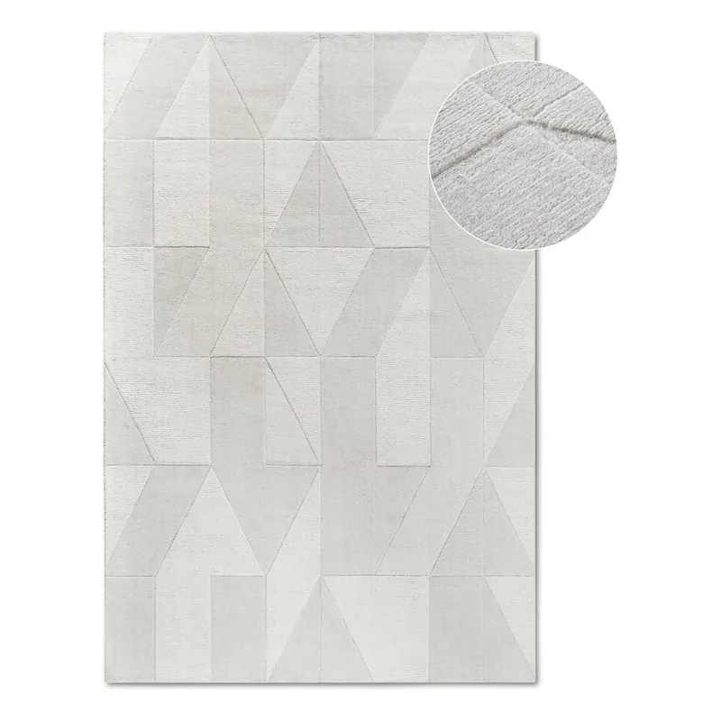 Wyprzedaż Kremowy wełniany dywan tkany ręcznie 80x150 cm Ursule – Villeroy&Boch Bonami
