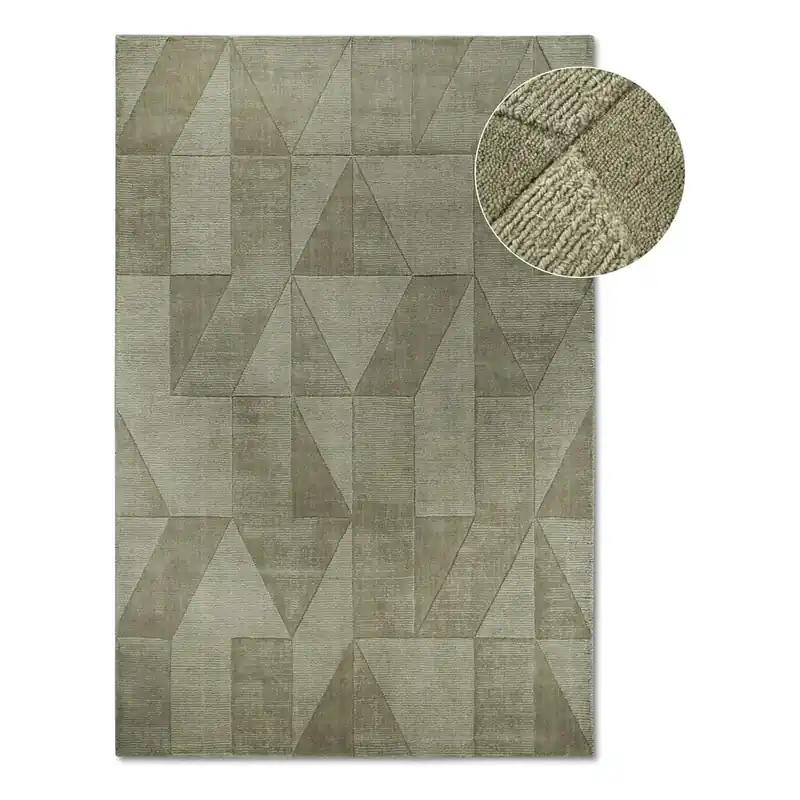 Zielony wełniany dywan tkany ręcznie 190x280 cm Ursule – Villeroy&Boch Bonami Kup teraz