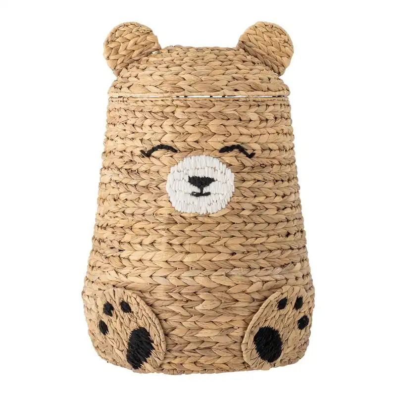 Dziecięcy kosz na zabawki z hiacyntu wodnego w naturalnym kolorze ø 40x57 cm Timone – Bloomingville Mini Bonami Promocja
