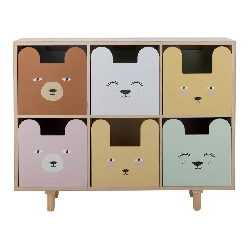 Komoda dziecięca z litego drewna paulowni w naturalnym kolorze 55x88,5x25,5 cm Calle – Bloomingville Mini Bonami Kup online