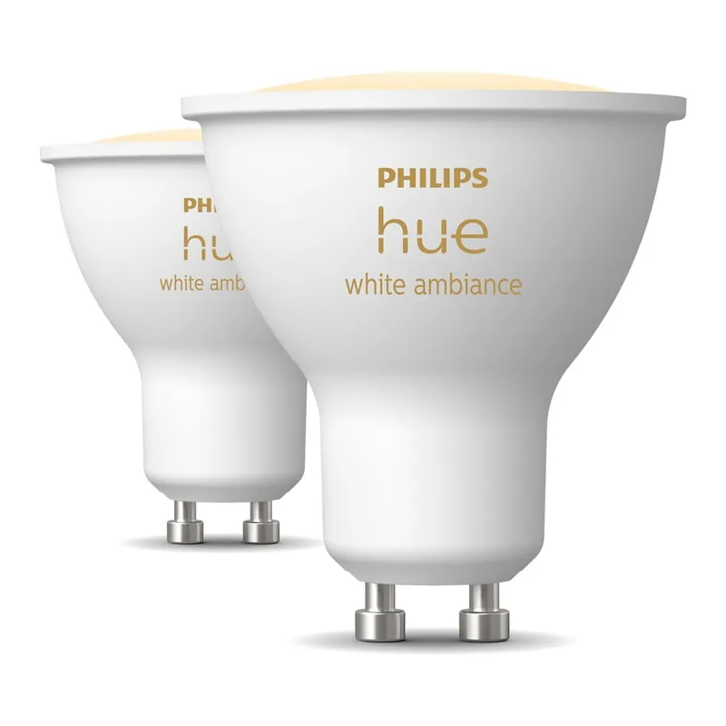 Inteligentne żarówki zestaw 2 szt. LED z gwintem GU10, 4 W White ambiance – Philips Hue Bonami Tani