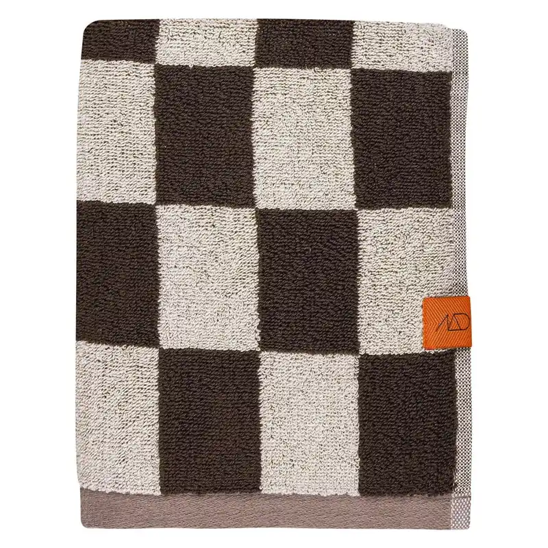 Brązowy ręcznik frotte z bawełny organicznej 50x90 cm Retro – Mette Ditmer Denmark Bonami Kup online