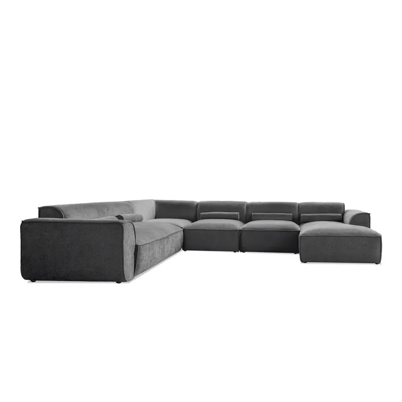 Szary narożnik (lewostronny/w kształcie litery U) Flex Felix – Miuform Bonami Oferta limitowana