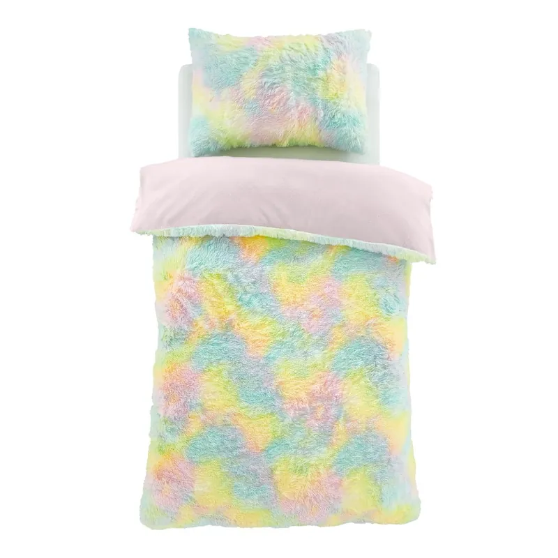 Pościel dziecięca jednoosobowa z mikropluszu 135x200 cm Rainbow Cuddly – Catherine Lansfield Bonami Zamów teraz