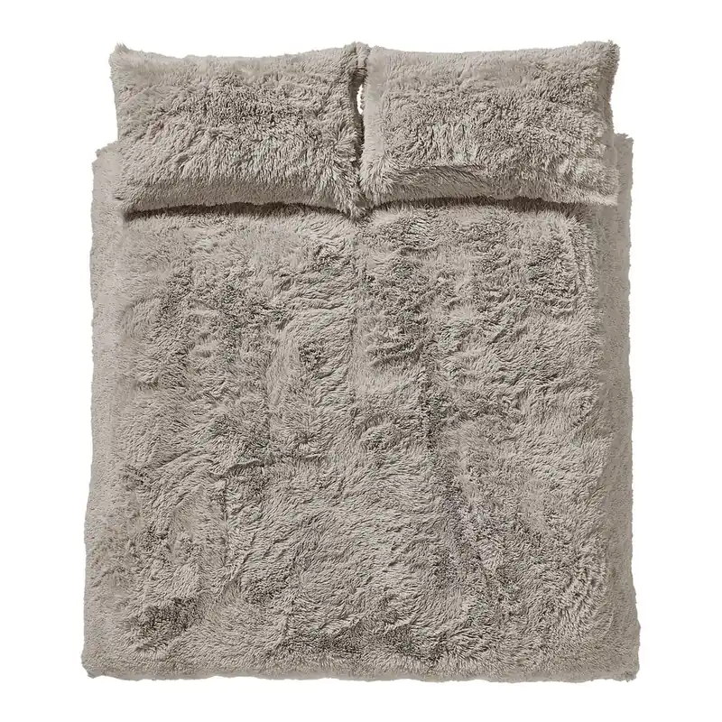 Darmowy zwrot Brązowa pościel dwuosobowa z mikropluszu 200x200 cm Cuddly – Catherine Lansfield Bonami