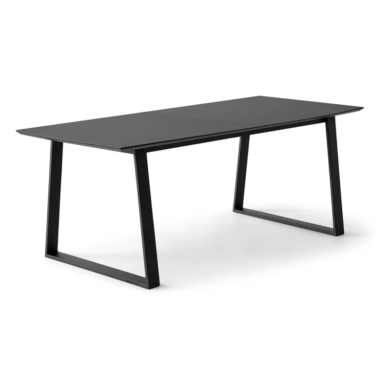 Czarny rozkładany stół z czarnym blatem 100x210 cm Meza – Hammel Furniture Bonami Promocja
