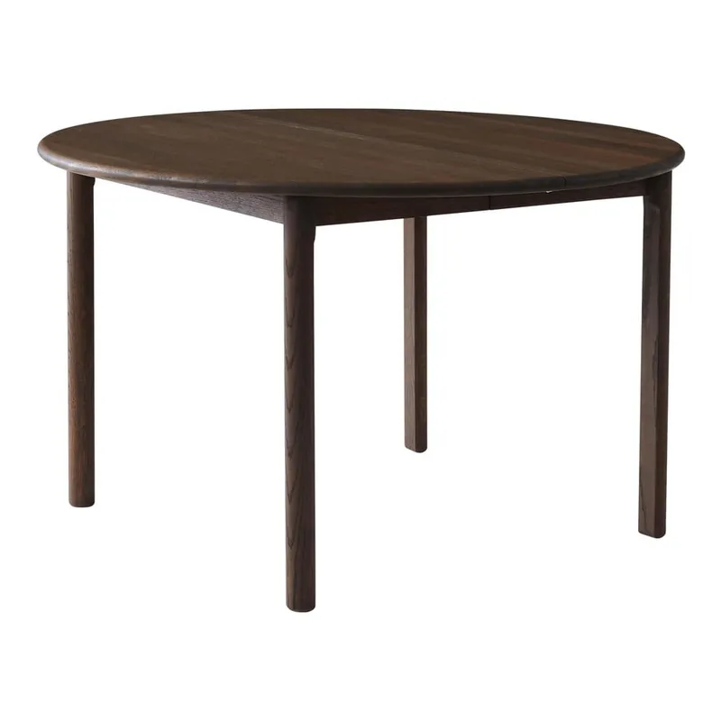 Brązowy okrągły rozkładany stół z litego drewna dębowego ø 120 cm Noor – Hammel Furniture Bonami Oferta limitowana