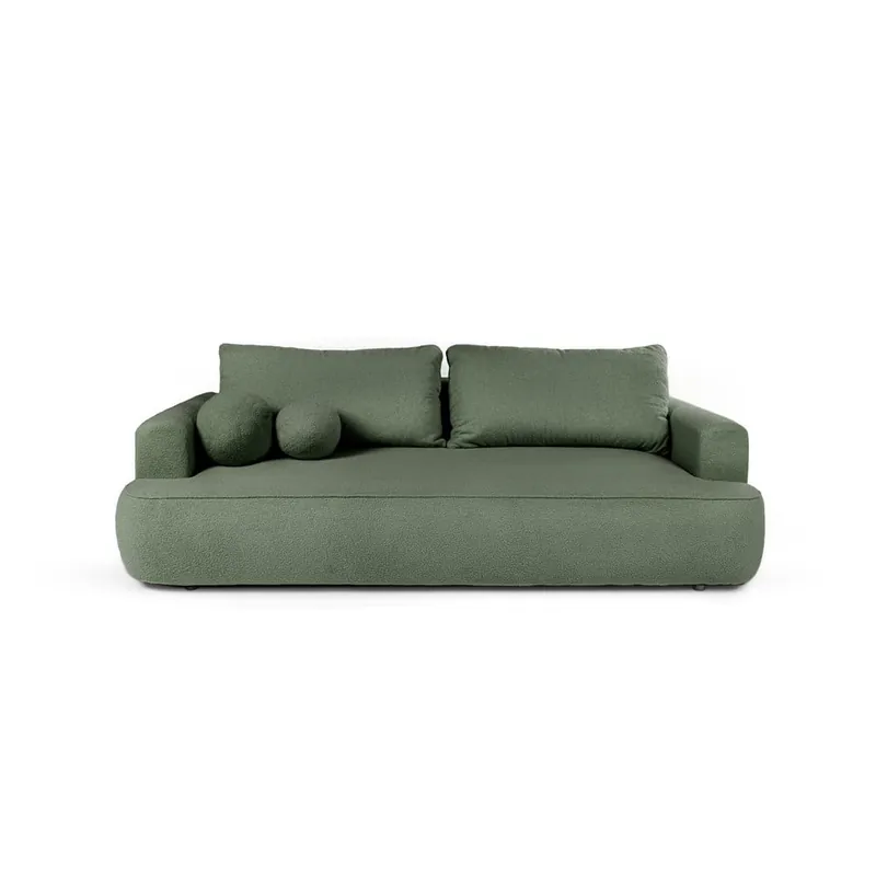 Zielona rozkładana sofa z materiału bouclé 247 cm Quinoa – Bonami Selection Bonami Wysoka jakość