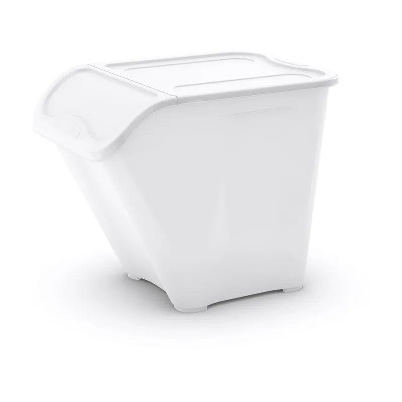 Niska cena Biały plastikowy pojemnik z pokrywką 55x39x46 cm All In Box – KIS Bonami