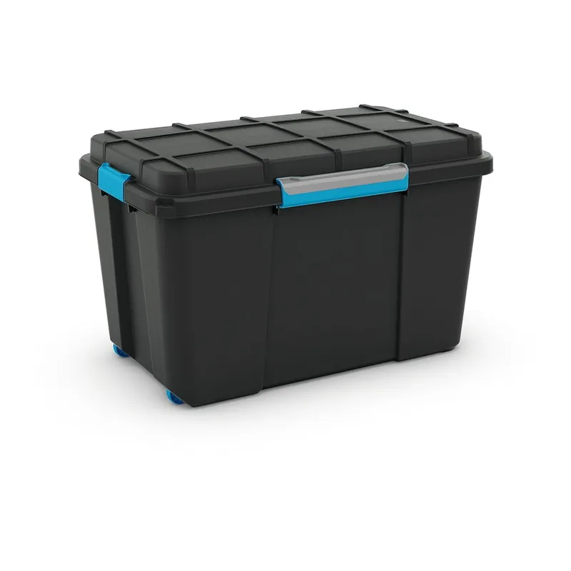 Czarny plastikowy pojemnik z pokrywką 73,5x44,5x46 cm Scuba Box – KIS Bonami Zniżka