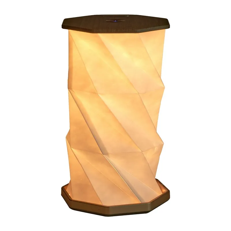 Taniej Brązowa dekoracja świetlna na USB ø 12 cm Twist Hexagon – Gingko Bonami