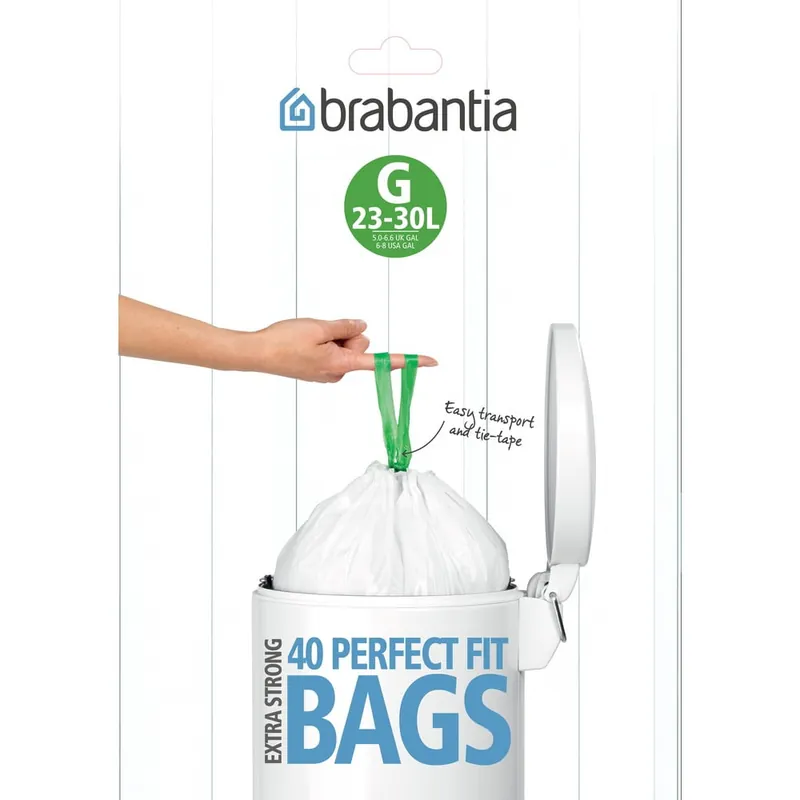 Wysoka jakość Worki na śmieci zestaw 40 szt. 30 l PerfectFit G – Brabantia Bonami