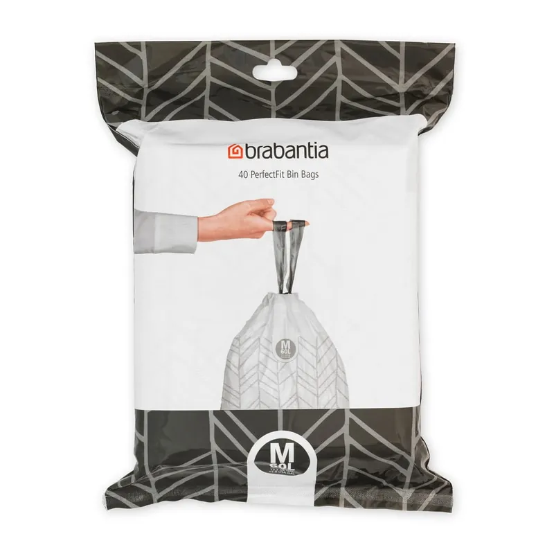 Worki na śmieci zestaw 40 szt. 60 l PerfectFit M – Brabantia Bonami Łatwy zwrot