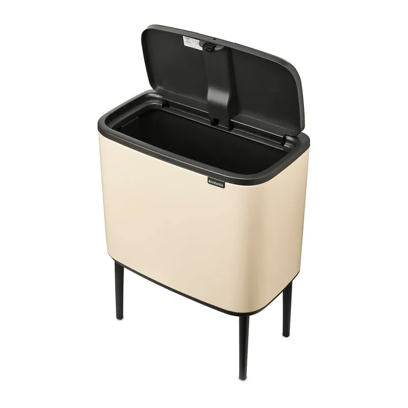 Beżowy stalowy kosz na śmieci otwierany na dotyk 36 l Bo Touch Bin – Brabantia Bonami Kup teraz