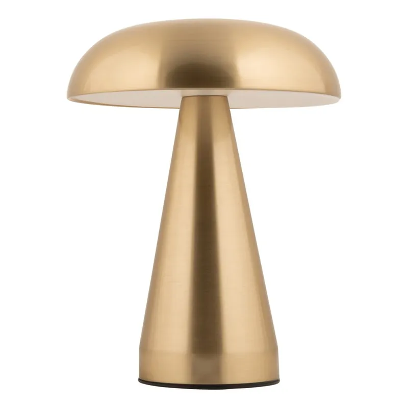 Wyprzedaż Lampa stołowa LED w kolorze złota ze ściemniaczem i metalowym kloszem (wysokość 20,5 cm) Rachel – Leitmotiv Bonami