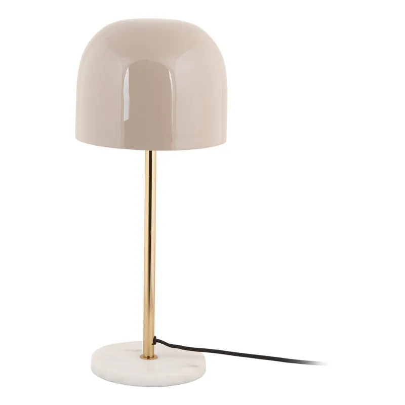 Kremowa lampa stołowa z metalowym kloszem (wysokość 50 cm) Manta – Leitmotiv Bonami Wybór klientów
