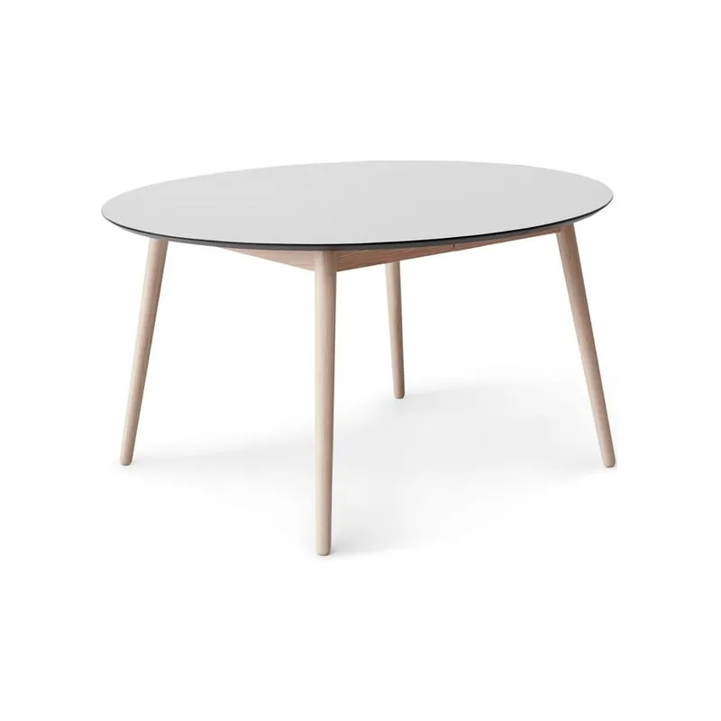 Wysoka jakość Okrągły rozkładany stół z dodatkowym białym blatem ø 135 cm Meza – Hammel Furniture Bonami