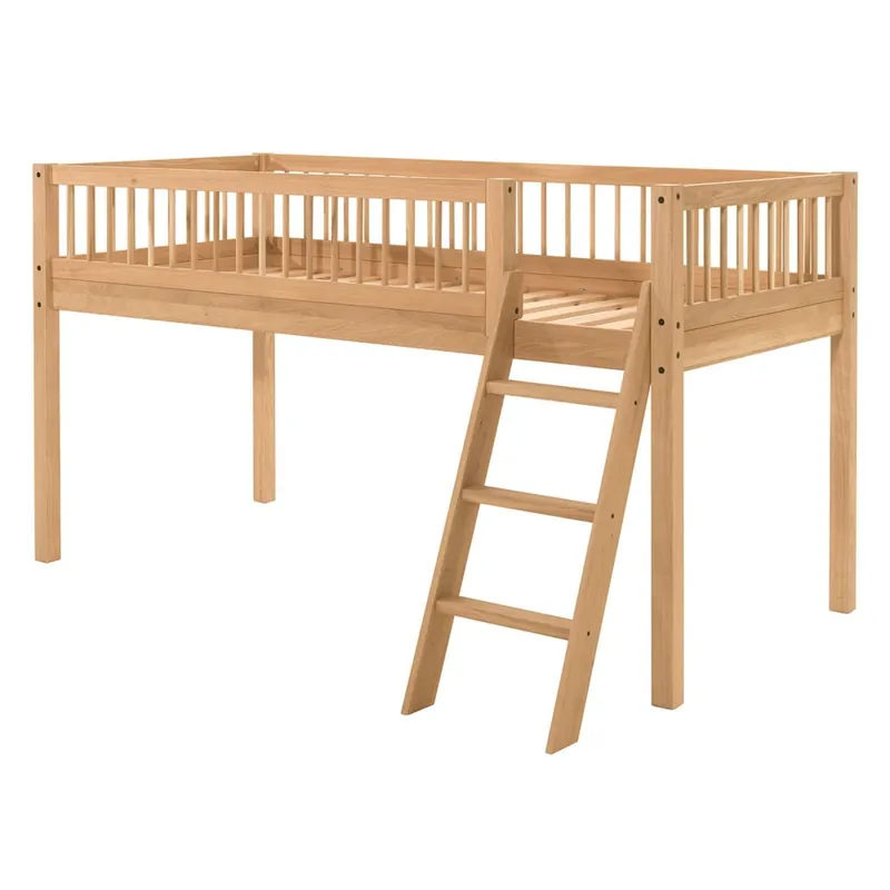 Podwyższone łóżko dziecięce z litego drewna dębowego 90x200 cm Forrest – Vipack Bonami Hit cenowy