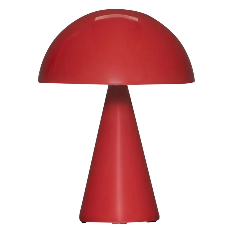 Nowy Czerwona lampa stołowa LED ze ściemniaczem (wysokość 20 cm) Mush – Hübsch Bonami
