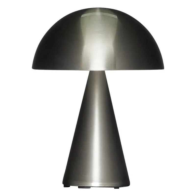 Ciemnoszara lampa stołowa LED ze ściemniaczem (wysokość 20 cm) Mush – Hübsch Bonami Oferta czasowa