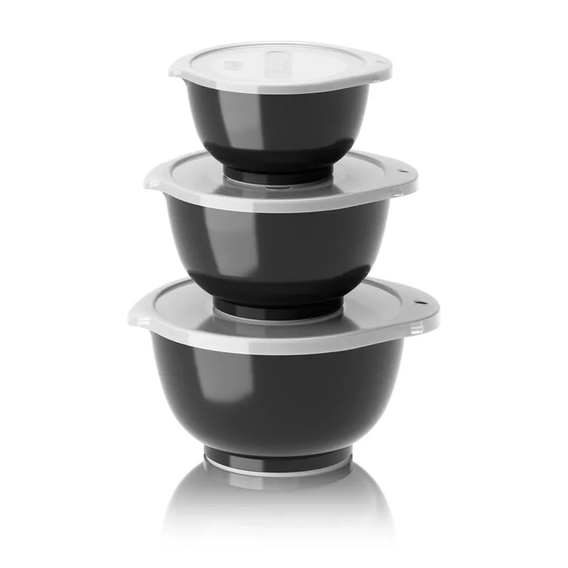 Cena promocyjna Czarne miski zestaw 3 szt. 750 ml Margrethe Mini – Rosti Bonami
