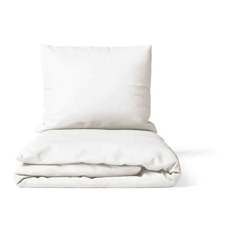 Biała pościel dwuosobowa z mikrosatyny 200x200 cm Basic – Bonami Essentials Bonami Szybka wysyłka