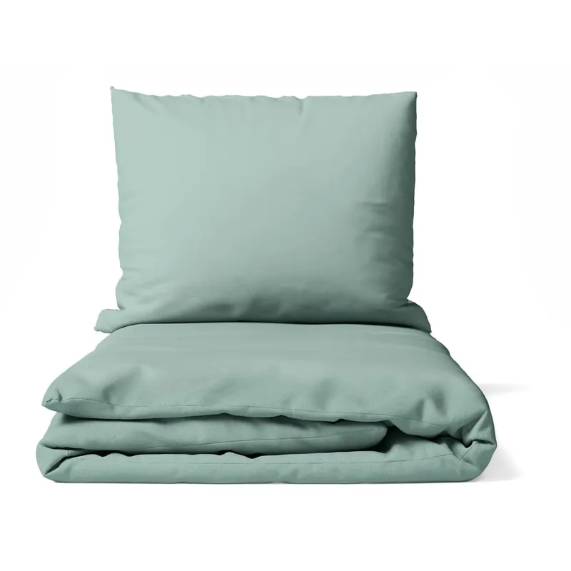 Ostatnia szansa Zielona pościel dwuosobowa z mikrosatyny 200x200 cm Basic – Bonami Essentials Bonami