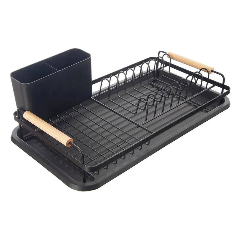 Czarny metalowy ociekacz 43x23,5 cm Radka – Orion Bonami Najlepsza cena