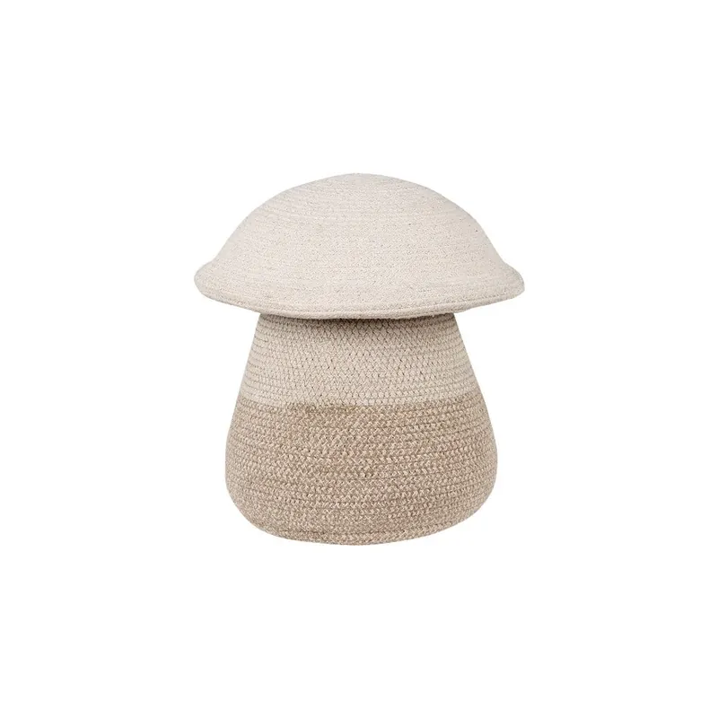 Beżowy tekstylny dziecięcy kosz na zabawki ø 33x38 cm Mama Mushroom – Lorena Canals Bonami Oferta limitowana