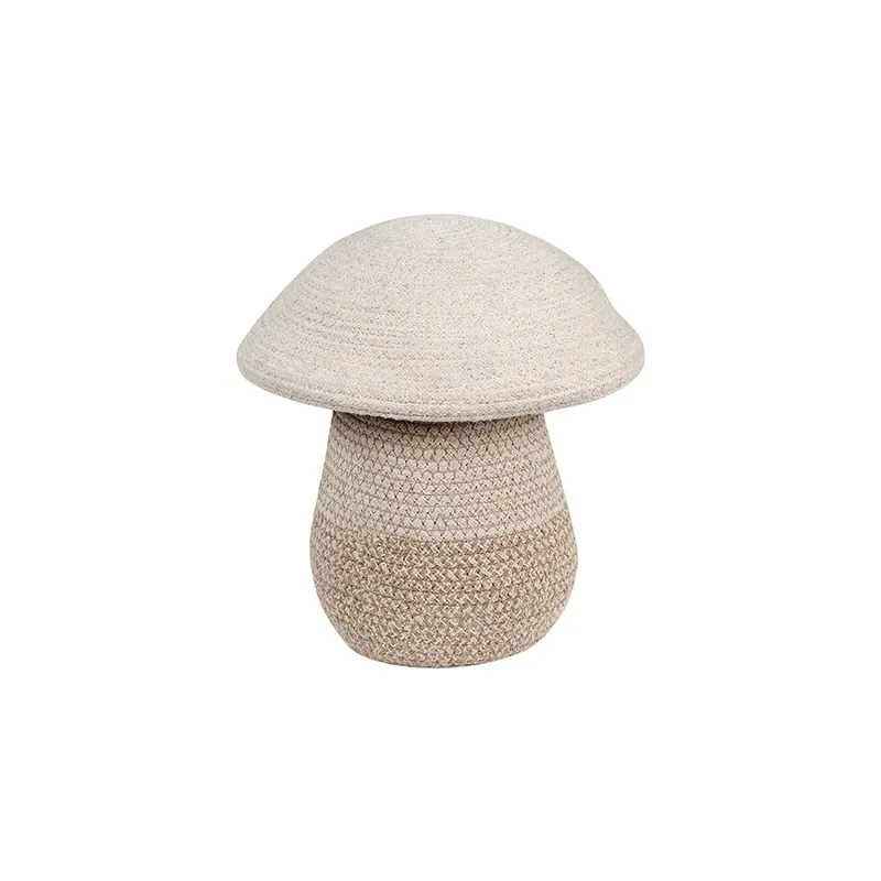 Beżowy tekstylny dziecięcy kosz na zabawki ø 23x27 cm Mushroom – Lorena Canals Bonami Wybór klientów