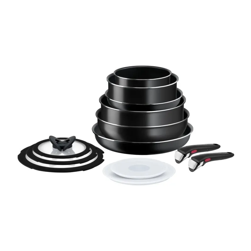 Do wyczerpania zapasów Zestaw garnków aluminiowych 13 szt. INGENIO EASY COOK & CLEAN BLACK L1549023 – Tefal Bonami