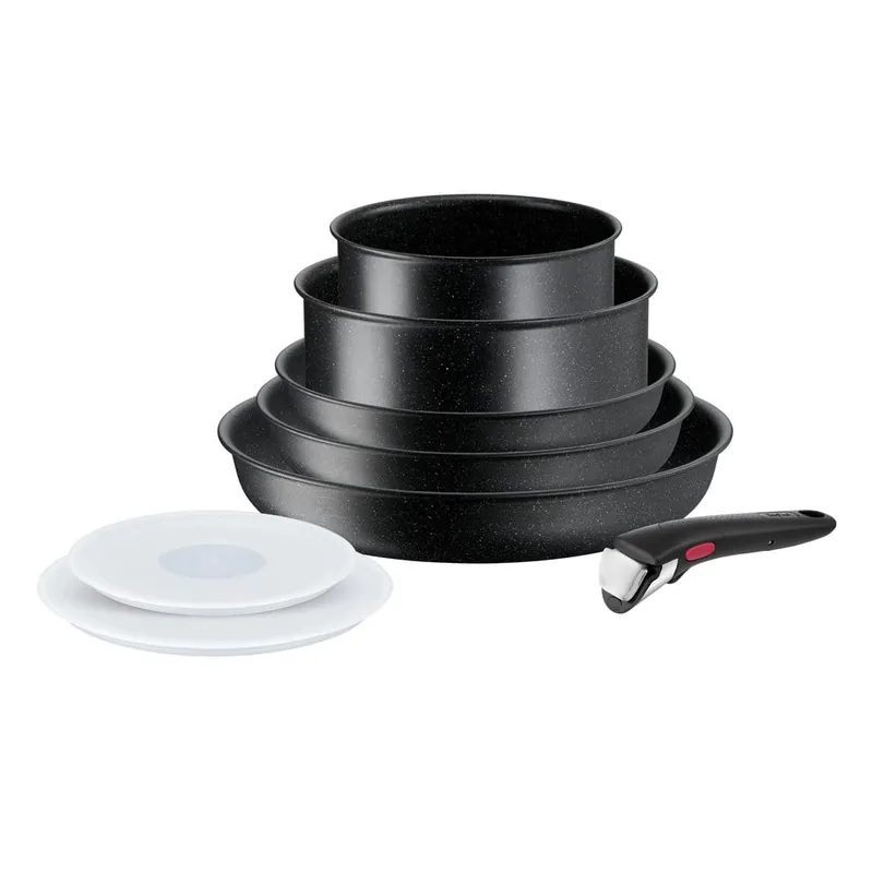 Zestaw garnków aluminiowych 8 szt. INGENIO Black stone L3998802 – Tefal Bonami Bestseller