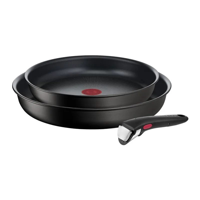 Zniżka Patelnie zestaw 2 szt. z powłoką nieprzywierającą/z odpinaną rączką aluminiowe ø 28 cm INGENIO Eco Resis L3979102 – Tefal Bonami
